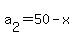 a%5B2%5D+=+50-x