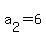 a%5B2%5D+=+6