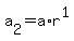 a%5B2%5D+=+a%2Ar%5E1