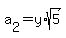 a%5B2%5D+=+y%2Asqrt%285%29