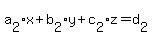 a%5B2%5Dx%2Bb%5B2%5Dy%2Bc%5B2%5Dz=d%5B2%5D