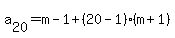 a%5B20%5D=m-1%2B%2820-1%29%28m%2B1%29