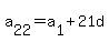 a%5B22%5D=a%5B1%5D%2B21d