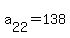 a%5B22%5D+=+138