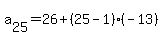 a%5B25%5D=26%2B%2825-1%29%28-13%29