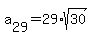 a%5B29%5D=29%2Asqrt%2830%29