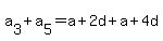 a%5B3%5D%2Ba%5B5%5D=a%2B2d%2Ba%2B4d