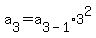 a%5B3%5D=a%5B3-1%5D%2A3%5E2