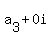 a%5B3%5D+%2B+0i
