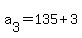 a%5B3%5D+=+135%2B3+