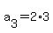 a%5B3%5D+=+2%2A3