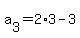 a%5B3%5D+=+2%2A3-3