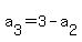 a%5B3%5D+=+3+-+a%5B2%5D