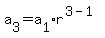 a%5B3%5D+=+a%5B1%5Dr%5E%283+-+1%29