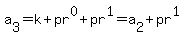 a%5B3%5D+=+k+%2B+pr%5E0+%2B+pr%5E1+=+a%5B2%5D+%2B+pr%5E1