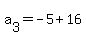 a%5B3%5D+=-5%2B16