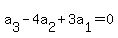 a%5B3%5D+-+4a%5B2%5D+%2B+3a%5B1%5D+=+0