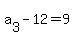 a%5B3%5D-12=9