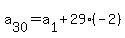a%5B30%5D=a%5B1%5D%2B29%28-2%29