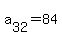 a%5B32%5D+=+84