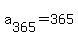 a%5B365%5D+=+365