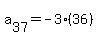 a%5B37%5D+=+-3%2836%29