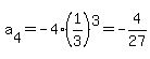 a%5B4%5D=-4%281%2F3%29%5E3=-4%2F27