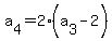 a%5B4%5D=2%28a%5B3%5D-2%29