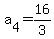 a%5B4%5D+=+16%2F3%5D