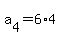 a%5B4%5D+=+6%2A4