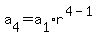 a%5B4%5D+=+a%5B1%5D%2Ar%5E%284-1%29