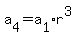a%5B4%5D+=+a%5B1%5D%2Ar%5E3