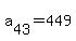 a%5B43%5D+=+449
