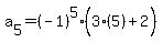 a%5B5%5D=%28-1%29%5E5%283%285%29%5E%22%22%2B2%29