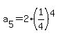 a%5B5%5D=2%281%2F4%29%5E4