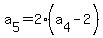 a%5B5%5D=2%28a%5B4%5D-2%29