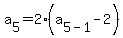 a%5B5%5D=2%28a%5B5-1%5D-2%29