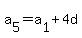 a%5B5%5D=a%5B1%5D%2B4d