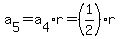 a%5B5%5D=a%5B4%5D%2Ar=%281%2F2%29%2Ar