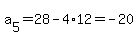 \"a%5B5%5D+=+28+-+4%2A12+=+-20\"