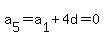 a%5B5%5D+=+a%5B1%5D+%2B+4d+=+0
