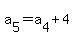 a%5B5%5D+=+a%5B4%5D%2B4