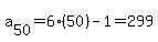 a%5B50%5D=6%2850%29-1=299