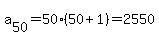 a%5B50%5D+=+50%2850%2B1%29+=+2550