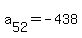 a%5B52%5D+=++-438