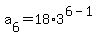 a%5B6%5D=18%2A3%5E%286-1%29