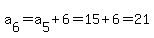 a%5B6%5D=a%5B5%5D%2B6=15%2B6=21
