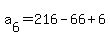 a%5B6%5D+=+216-66%2B6