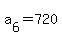 a%5B6%5D+=+720