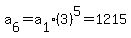 a%5B6%5D+=+a%5B1%5D%283%29%5E5+=+1215